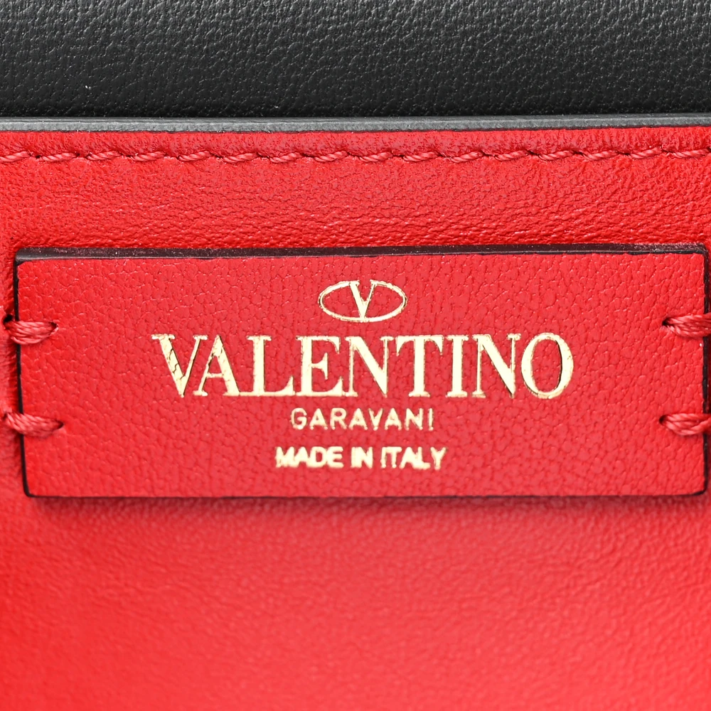 Lushentic Grade Handbags: Small Vcase Chain Wallet in Rose Cannelle Calfskin - Image 2