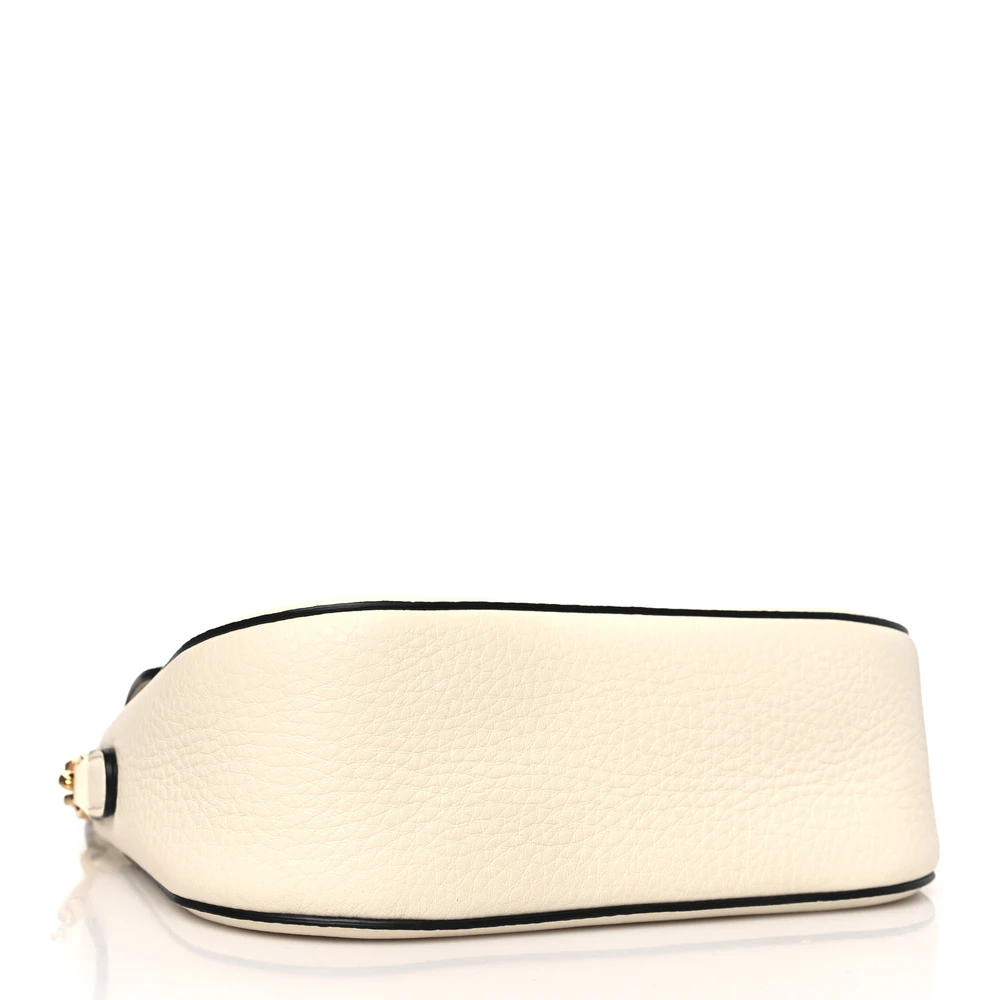 Lushentic Handbags: Small VLogo Top Handle Shoulder Bag Ivory - Image 6