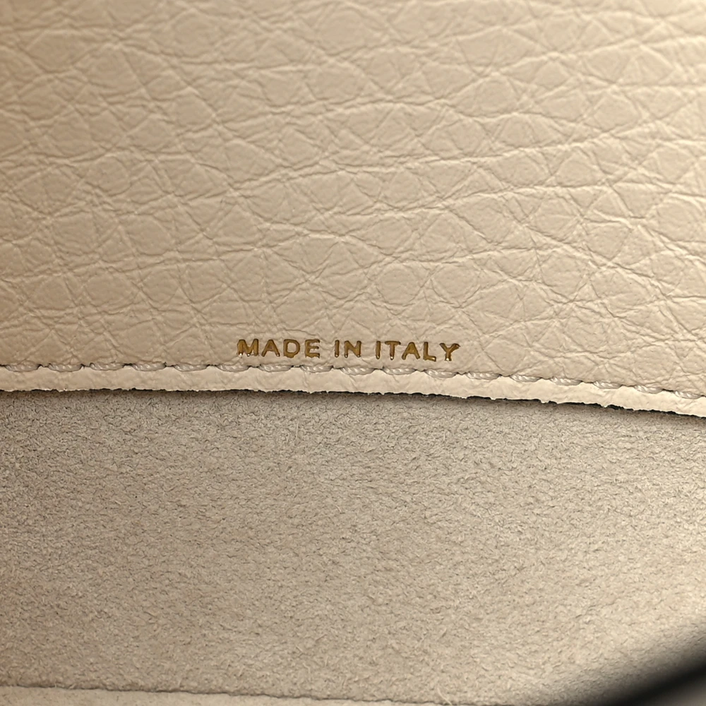 Lushentic Handbags: Small VLogo Top Handle Shoulder Bag Ivory - Image 8