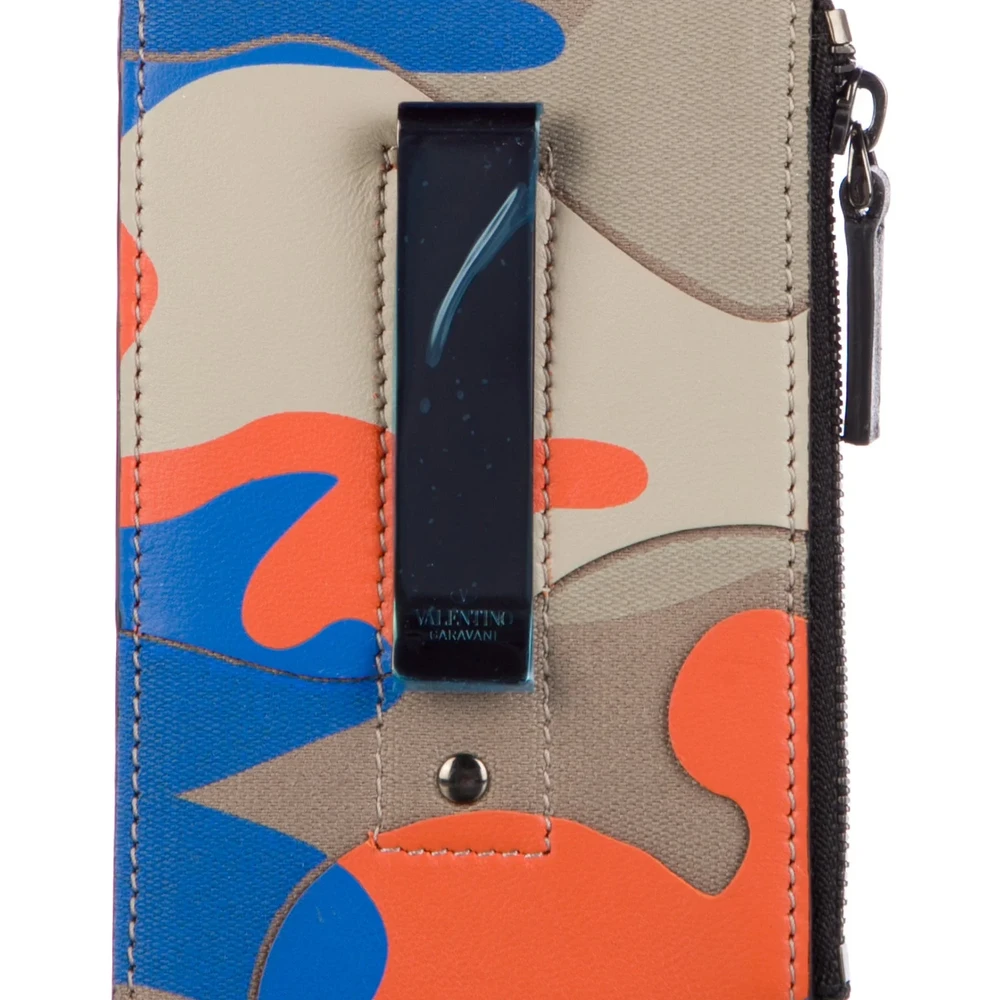 Lushentic Valentino Small Wallet with Belt Brown Printed Calfskin Leather - Image 3