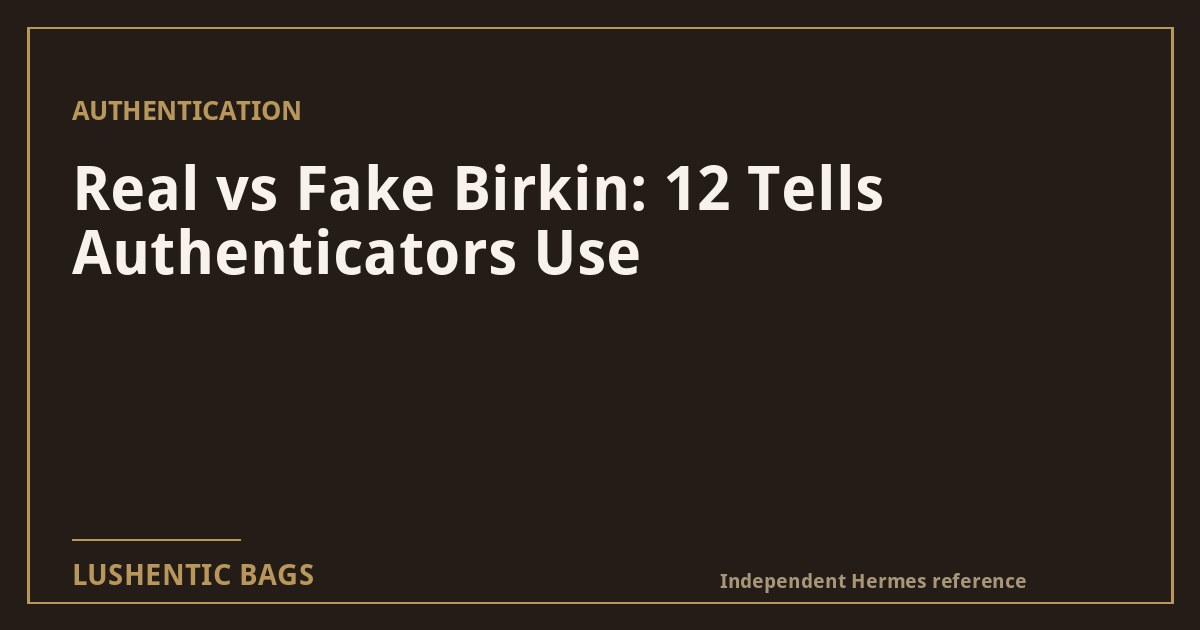 How to Spot a Fake Birkin: 12 Tells (Real vs Fake)
